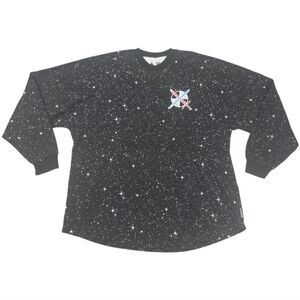 Disney Parks Star Wars Rise Of Skywalker Spirit Jersey Adult Med Blk Long Sleeve